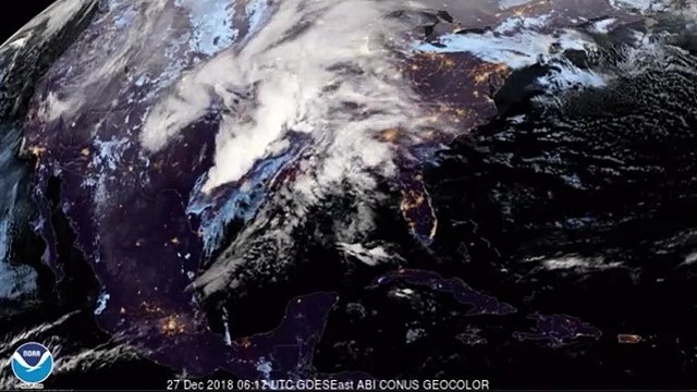 Severe Thunderstorms Move Towards Texas