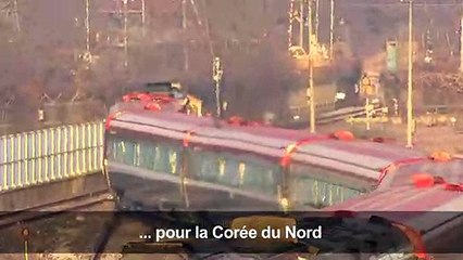 Cérémonie pour connecter les Corées par le rail et la route