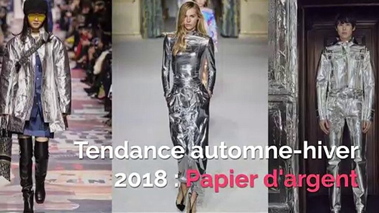 La mode papier d'argent