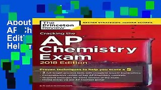 About for Book Cracking the AP Chemistry Exam, 2018 Edition: Proven Techniques to Help You Score a