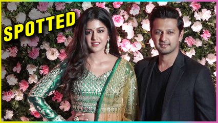 Vatsal Seth And Ishita Dutta Hand In Hand At Kapil Sharma Reception Party In Mumbai 2018