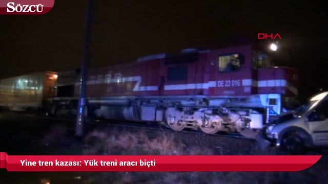 Yine tren kazası Yük treni aracı biçti