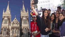 Daisy Shah's Christmas celebration with fans at Bandra Church ; Watch video | FilmiBeat