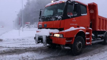 Bolu Dağı'nda kar yağışı - BOLU