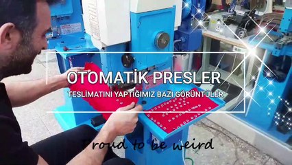 TESLİMATINI YAPTIĞIMIZ BAZI MAKİNELER OTOMATİK AKSESUAR ÇAKMA MAKİNALARI