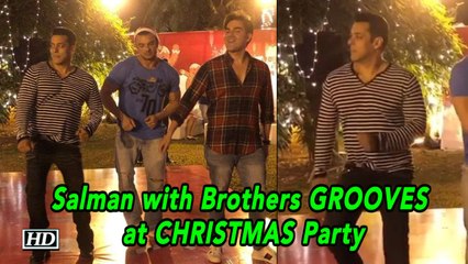 Salman, Arbaaz, Sohail GROOVES at CHRISTMAS Party