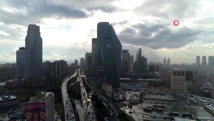 İstanbul'da Eşsiz Kar Manzarası Havadan Görüntülendi