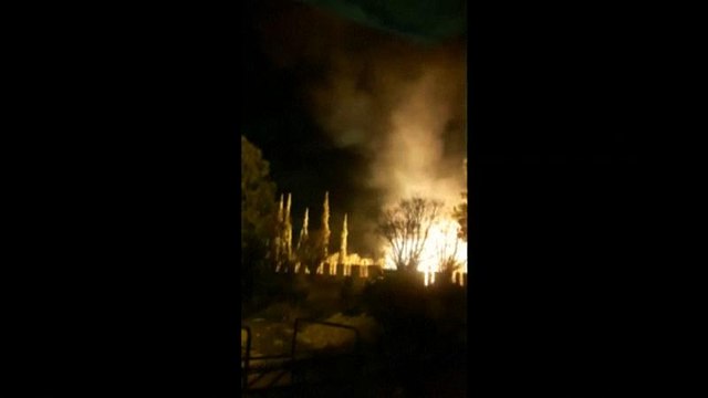 حزب الله ينشر فيديو يقول إنه للدفاعات الجوية السورية خلال تصديها للهجوم الإسرائيلي