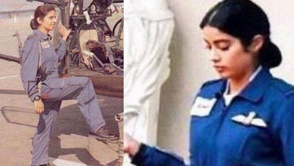 Jhanvi Kapoor's first look as Pilot from THIS biopic gets Revealed; Check out | FilmiBeat