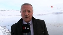 Hava Sıcaklığı Eksi 8'e Düştü, Sıhke Gölü Buz Tuttu