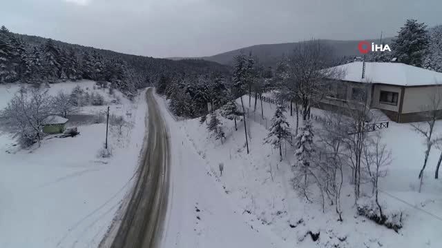 Karabük - Bartın Karayolunda Kar Yağışı Etkili Oluyor
