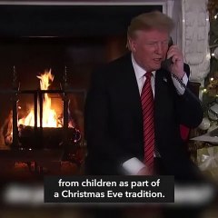 On Christmas Eve, Trump questions child about belief in Santa