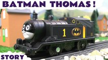 Superheroes with Batman Thomas and Robin Percy using the Magic Turntable from Thomas and Friends, Featuring the Penguin, Joker and Riddler from DC Universe - A fun toy story for kids and preschool children