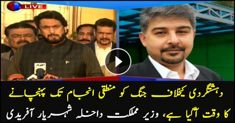 Time has come to take war on terror to its logical end: Shehryar Afridi
