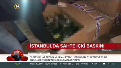 İstanbul'da sahte içki baskını