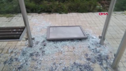 Bursa İznik'te Bu Kez de Duraklara Saldırdılar