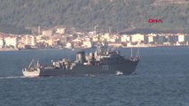 Çanakkale Rus Savaş Gemileri Çanakkale Boğazı'ndan Peş Peşe Geçti