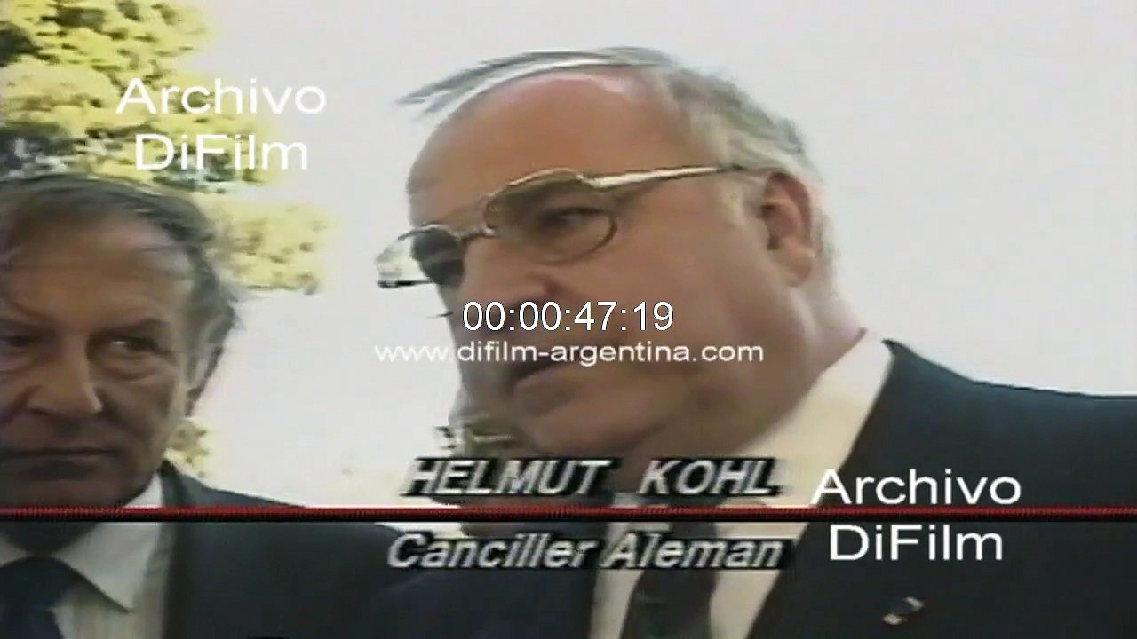 Helmut Kohl en Chile - Opinion de Andres Chadwick - Federico Mekis 1991