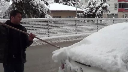 Turhal İlçesinde Kar Yağışı Etkili Oldu