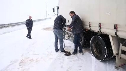 Zigana Dağı'nda kar yağışı - TRABZON