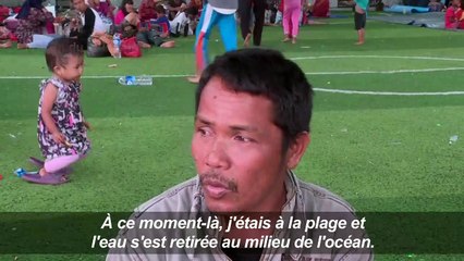 Une "énorme vague" : le récit d'un survivant du tsunami