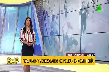 Independencia: pelea de peruanos y extranjeros en cevichería dejó dos heridos