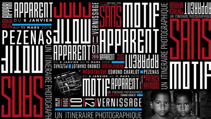 PEZENAS - Patrick Raymond " Sans motif apparent " : exposition du 8 Janvier au 19 mars 2019