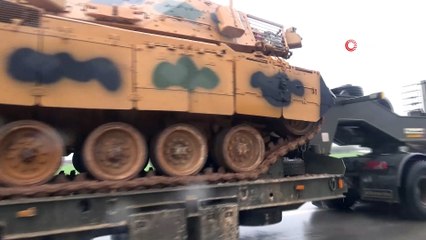 Sağanak yağmur altında Münbiç bölgesine ZTP sevkiyatı