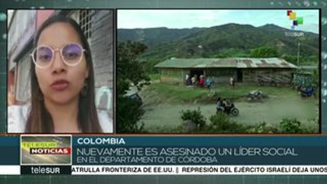 Colombia: asesinan a otro líder social, ahora en Córdoba