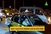 Chorrillos: taxis y colectivos generan caos vehícular en la Costa Verde