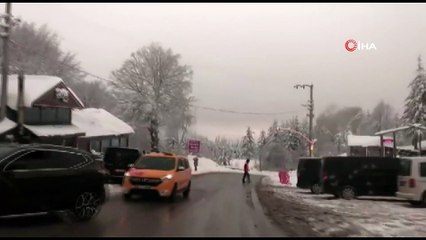 Kartepe'de kar kalınlığı 120 santimetreye ulaştı