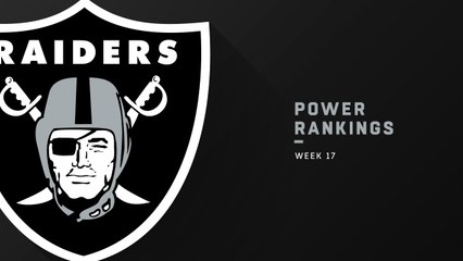 Raiders rise five spots to No. 24 in Week 17 | NFL Power Rankings