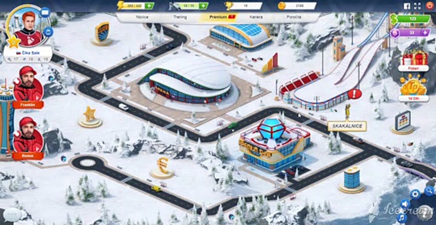 Playing new game skijumpmania 3
