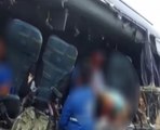 Varios muertos y heridos es el resultado de un accidente de tránsito entre un bus y una volquete
