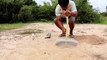 The First Primitive DIY Creative Bird Trap Using Electric fan guard​ That Work 100%