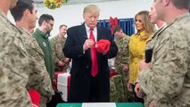 Trump visita tropas estadounidenses en Irak