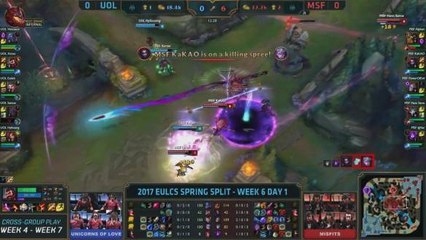 UOL vs MSF - Week 6 Day 1 Match Highlights 2017 EU LCS