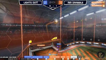 Kevpert twists like a cat to hit this double touch in at a crazy angle