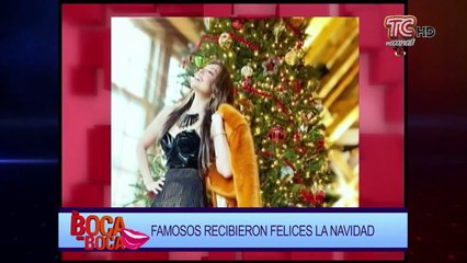 Famosos recibieron felices la navidad