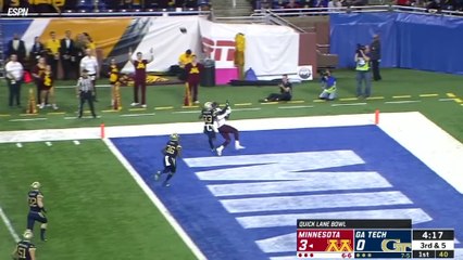 Minnesota vs. Georgia Tech Quick Lane Bowl Highlights (2018)