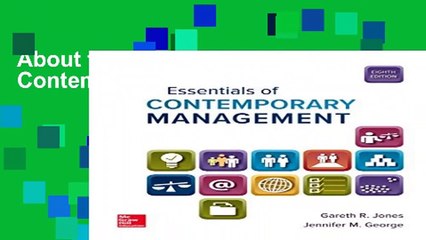 About for Book Essentials of Contemporary Management Complete