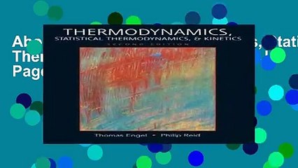 About for Book Thermodynamics, Statistical Thermodynamics,   Kinetics [F.u.l.l Pages]