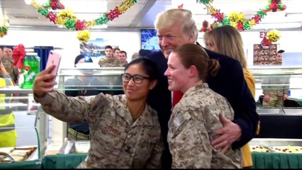 Trump defends Syria pull-out during surprise visit to Iraq