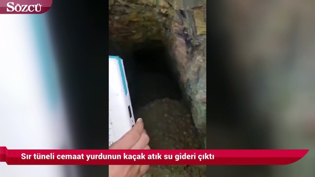 Üsküdar'daki tünel cemaat yurdunun kaçak atık su gideri çıktı