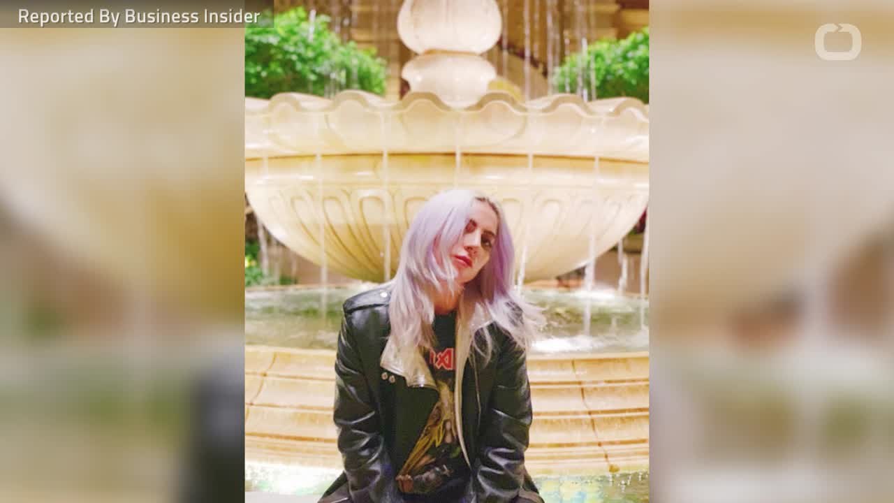 Lady Gaga Rocks Platinum Hair