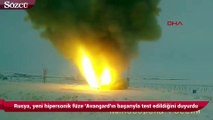 Rusya, yeni hipersonik füze 'Avangard'ın başarıyla test edildiğini duyurdu