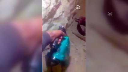 AA, YPG/PKK'nın Münbiç'teki tünellerini görüntüledi - MÜNBİÇ