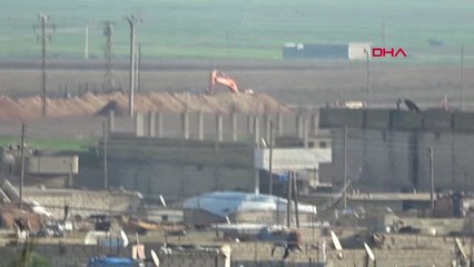 Şanlıurfa Pkkypg'li Teröristler Rasulayn'da Hendek Kazmayı Sürdürdü