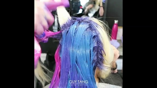 Cabelos Coloridos Perfeitos NEW Hair color transformation (Neon Hairtyle Tutorials)