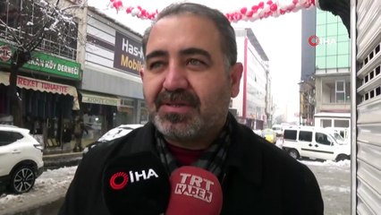 Bingöl’de kar yağışı sevindirdi